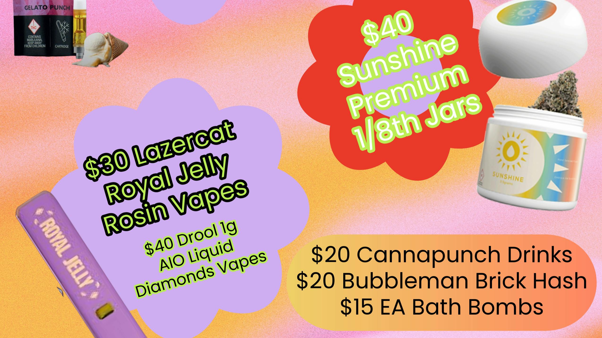 Grow Life REC: $15 1/8ths, $20 Bubbleman Old School Hash