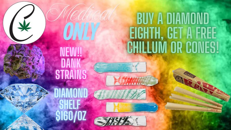 Cannabicare Buy Diamond Shelf, Get Free Raw Cones or a Chillum