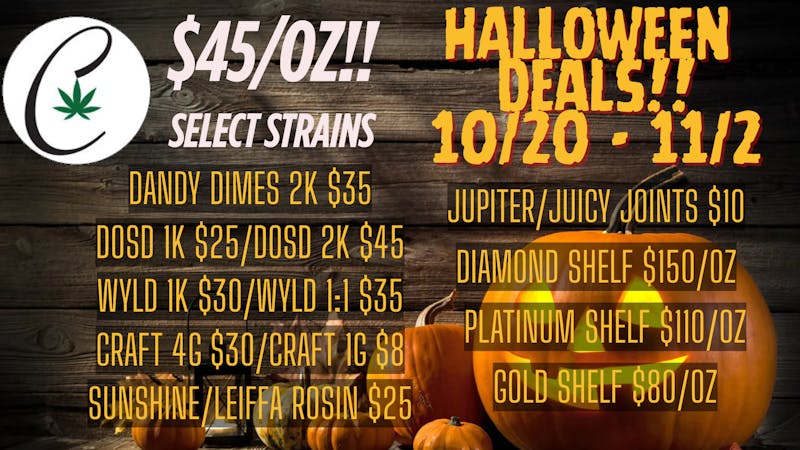 Cannabicare Halloween Sale Starts 10/20!!! Medical Only!!