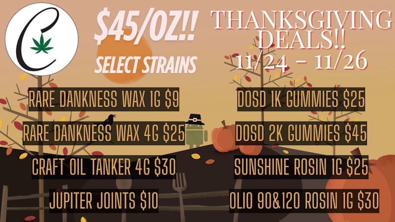 Cannabicare Thanksgiving Deals 11/24-11/26 (Med Only)