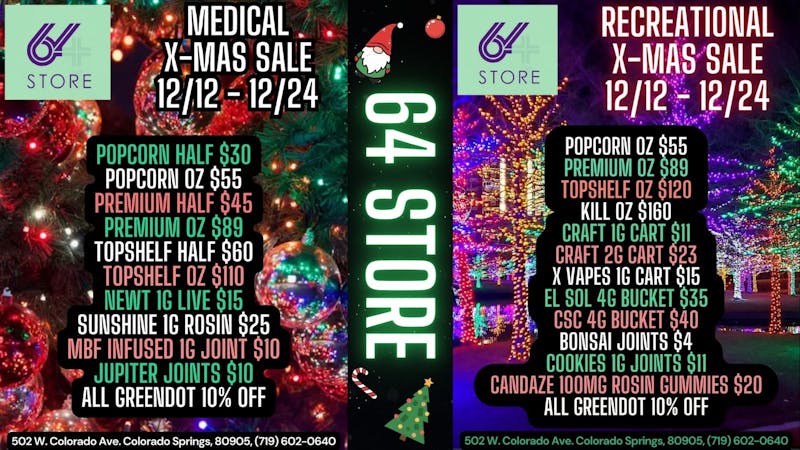 The 64 Store 12 Days of Christmas Sale!! 12/12 - 12/24