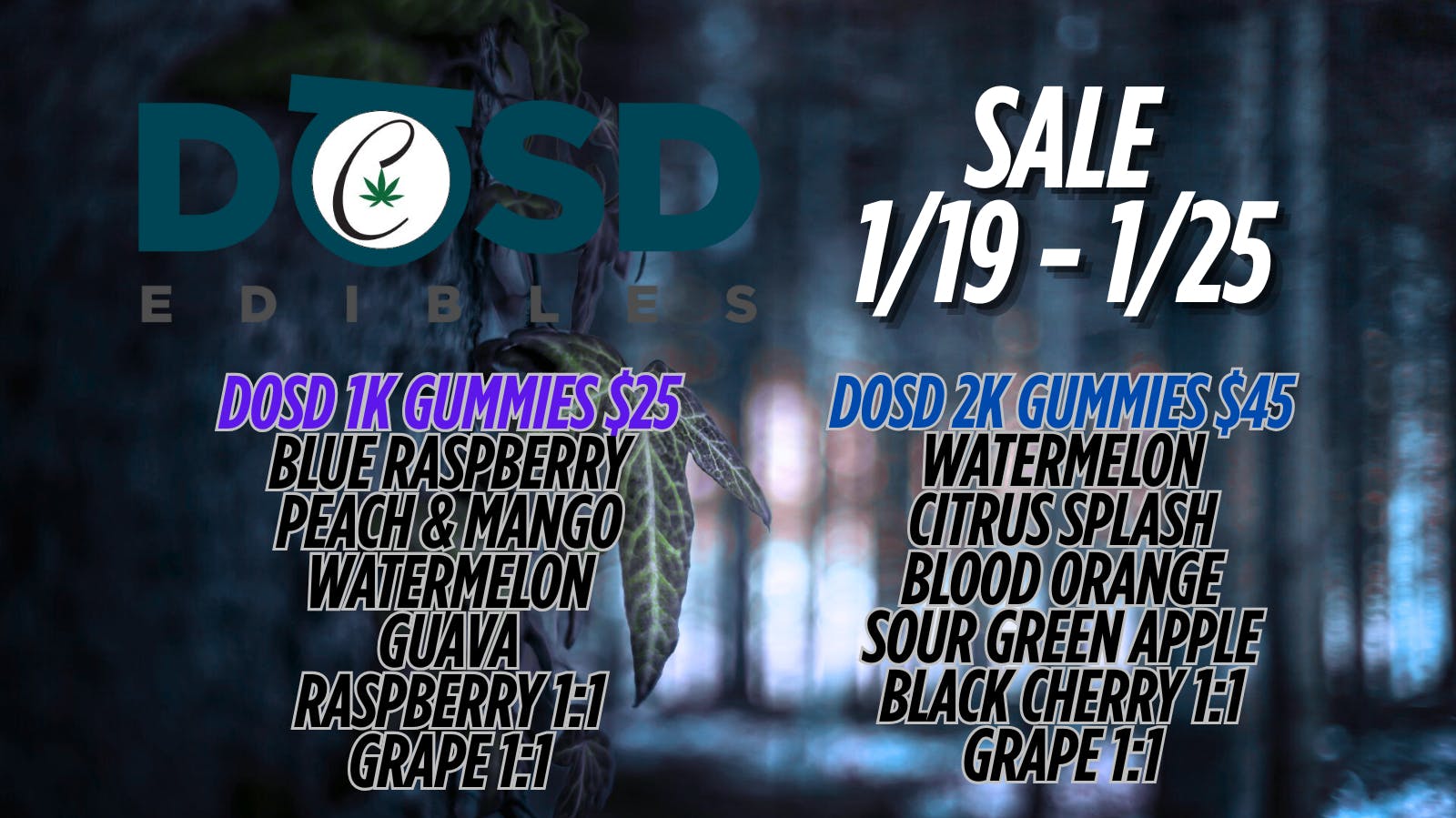 Cannabicare Dosd 1k Gummies $25 & Dosd 2k Gummies $45!!!