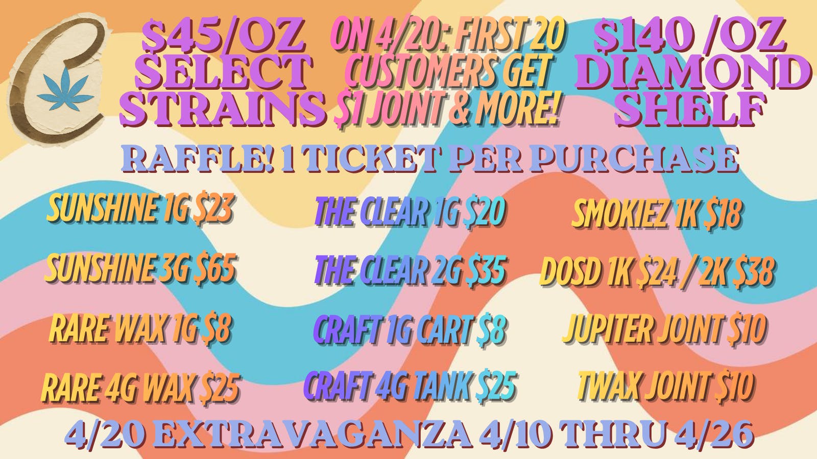 Cannabicare $45/OZ, Sunshine Rosin $23/g & So Much More! (Med)