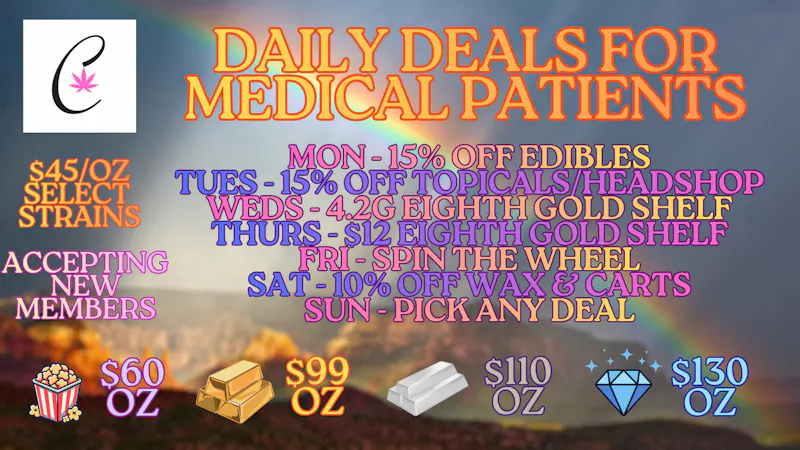 Cannabicare Daily Deals for All Med Customers! Check Us Out :)