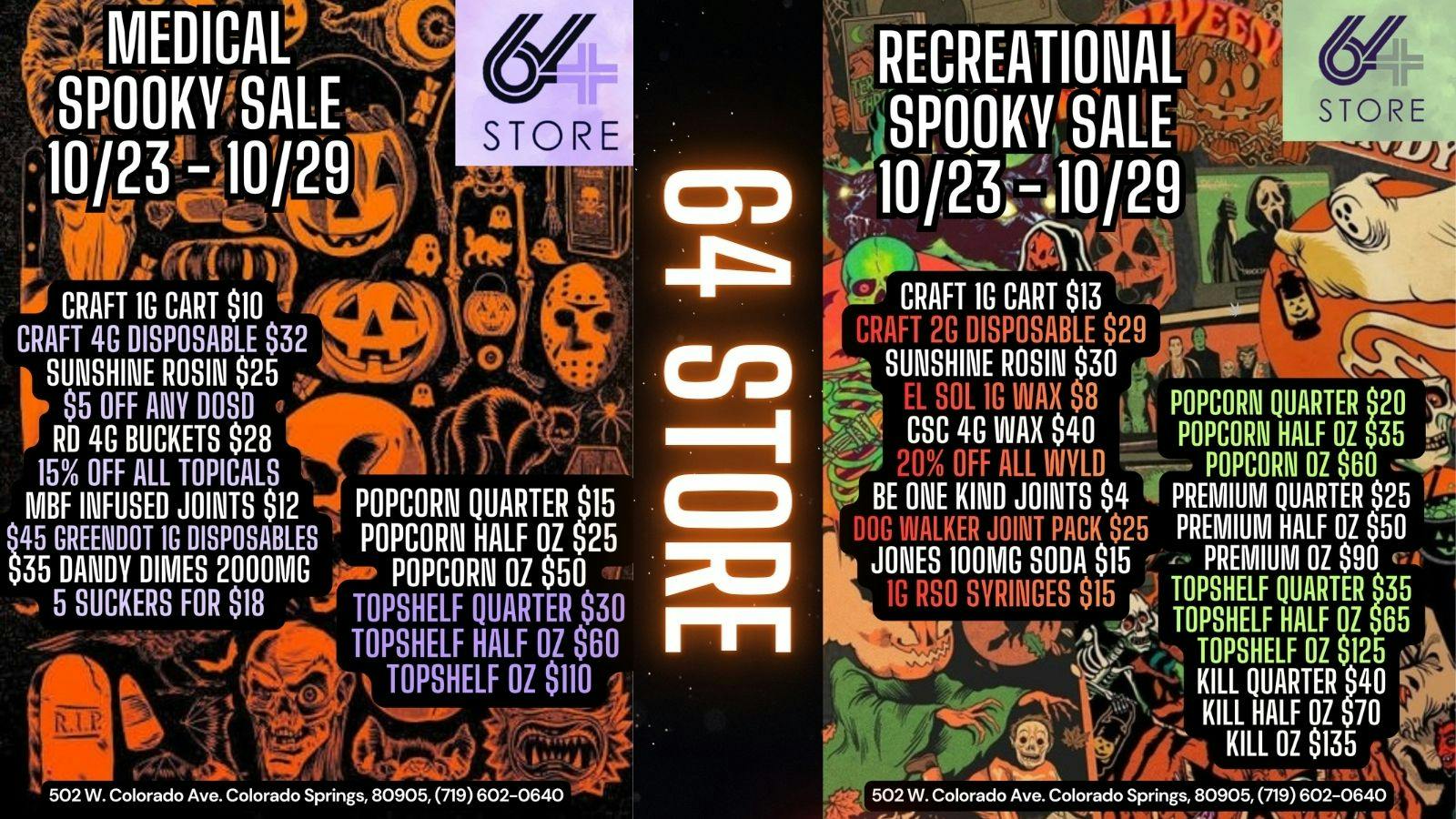 The 64 Store SPOOKY SALE + Build Your Own Loudpack 10/23-10/29
