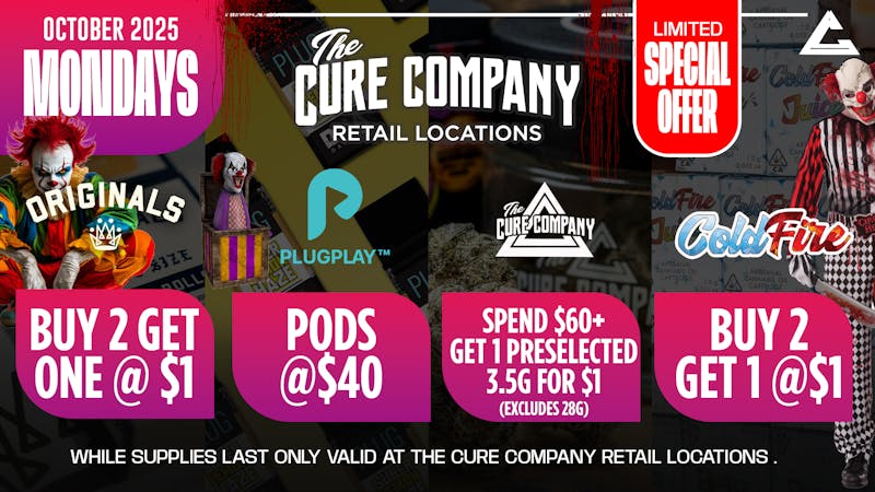 The Cure Company - Melrose 👻 Mayhem Mondays @ The Cure Company👻
