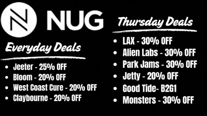 NUG Alameda Thursday Deals @ NUG