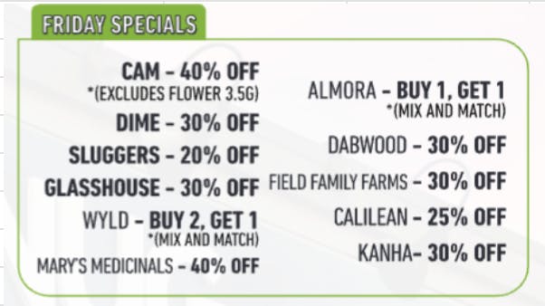 NUG - Santa Rosa FRIDAY SPECIALS