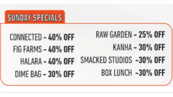 NUG Vallejo SUNDAY SPECIALS