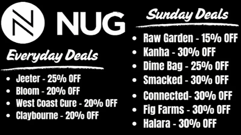 NUG Oakland Sunday Deals @ NUG