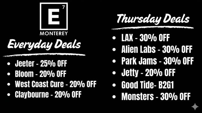 Element 7 - Monterey Thursday - E7 Monterey Deals