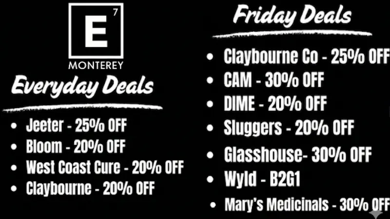 Element 7 - Monterey Friday - E7 Monterey Deals