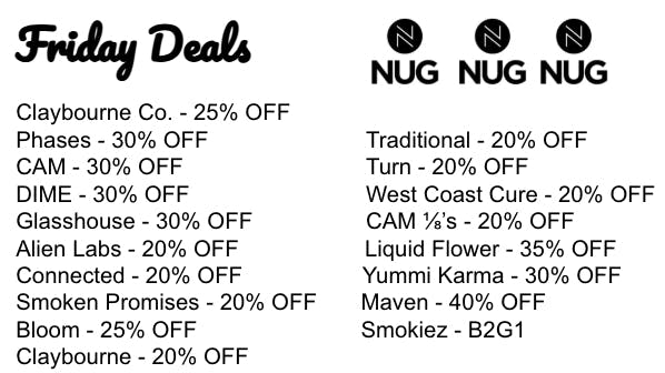 NUG Yonkers Friday Deals...