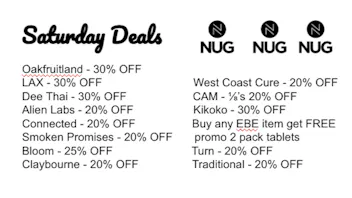 NUG Yonkers Saturday Deals.