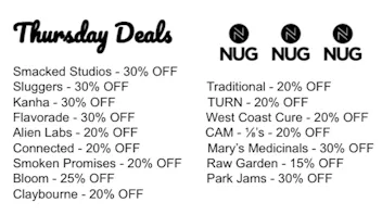 NUG Yonkers Thursday Deals.