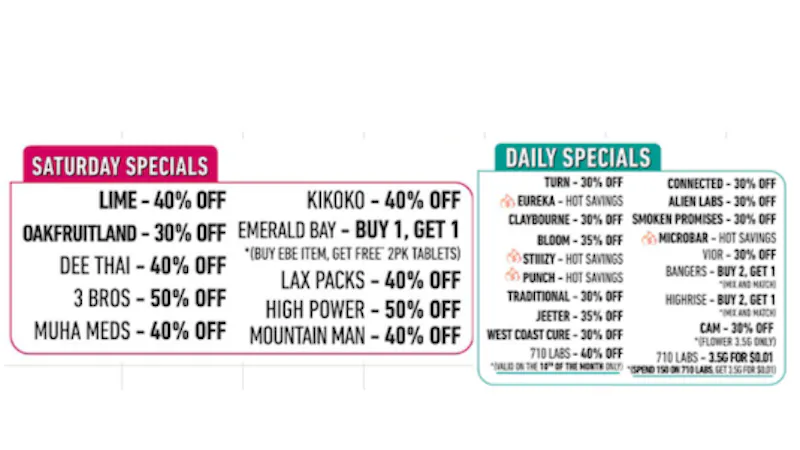 The Artist Tree Saturday Deals (Henry Stores)