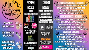 Stay Lifted ICE KREAM HASH CO. Sale! $55-$85 ounces! + MORE