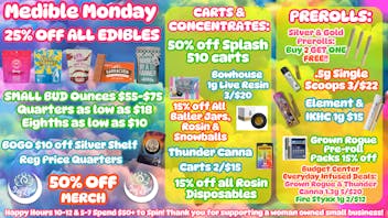 Stay Lifted MEDIBLE MONDAY 25% off EDIBLES!