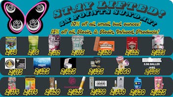 Stay Lifted Double Points Sunday!! 10% off Oz's + MORE!!