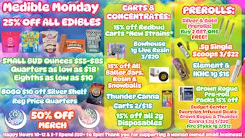 Stay Lifted MEDIBLE MONDAY 25% off EDIBLES!