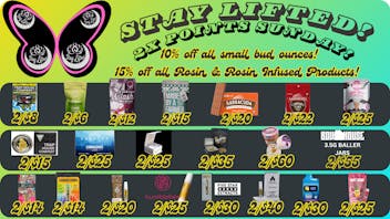 Stay Lifted Double Points Sunday!! 10% off Oz's + MORE!!