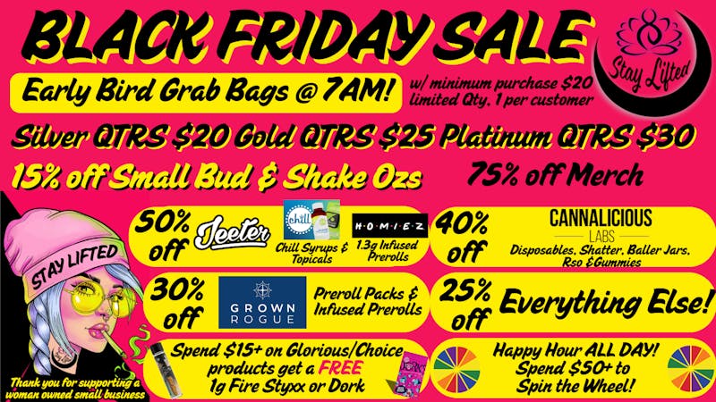 Stay Lifted Black Friday @ Stay Lifted