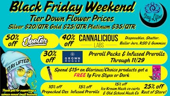 Stay Lifted Black Friday Weekend @ Stay Lifted