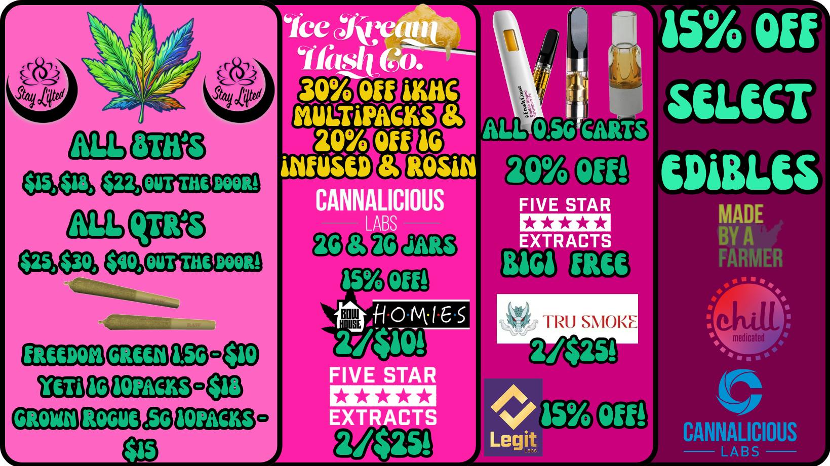 Stay Lifted $25, $30, $40 quarters! Out the door!! + MORE!!
