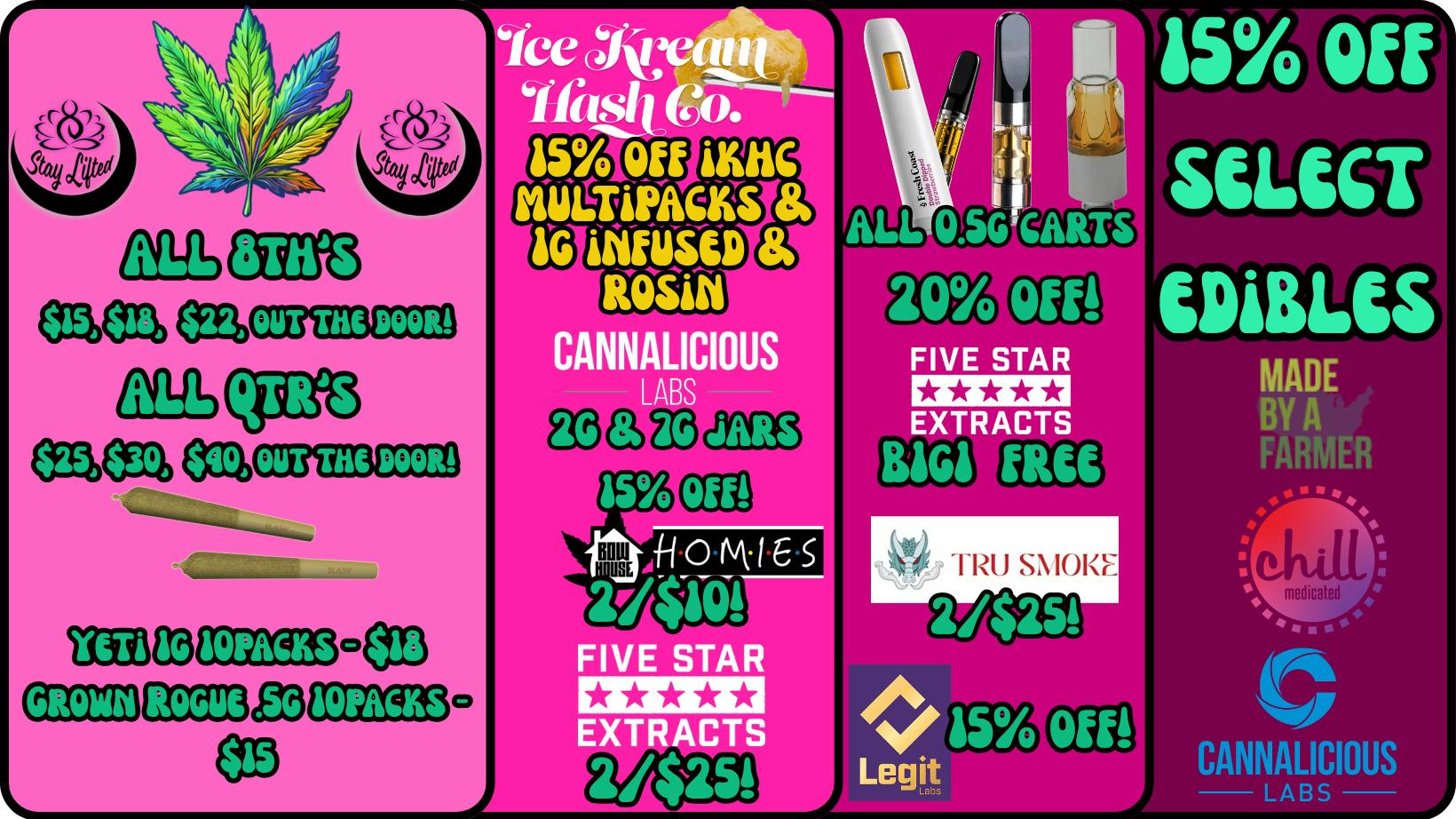 Stay Lifted Terpy Tuesday! All flower sale!