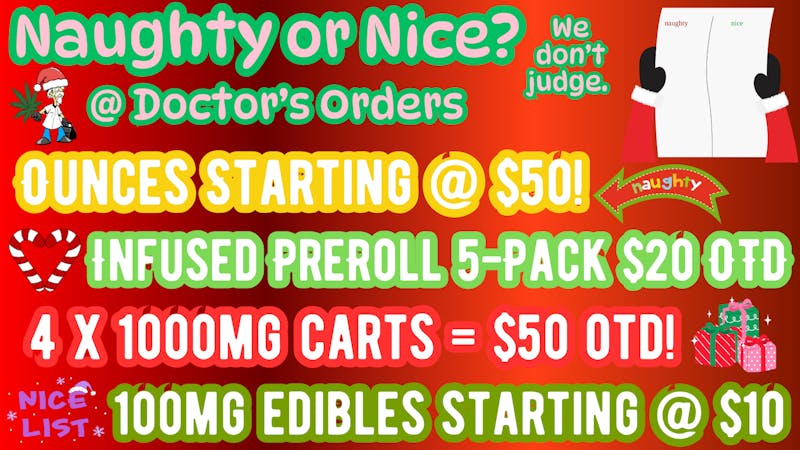 Doctors Orders REC: 21+ Christmas Deals!