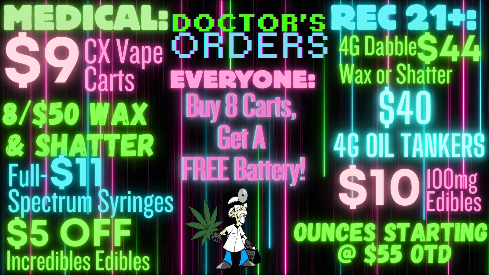 Doctors Orders Happy Holidaze @ Doctor's Orders! Rec & Med!