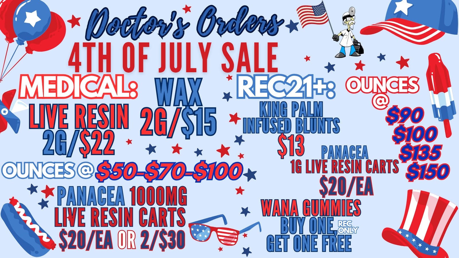 Doctors Orders Celebrate America's Birthday @ Doctor's Orders!