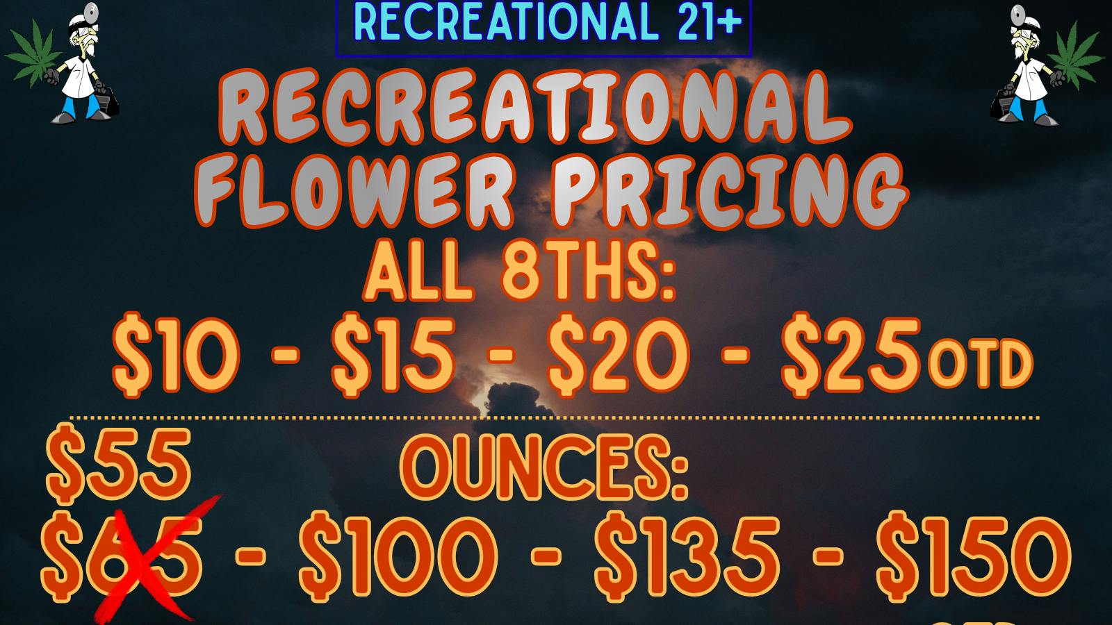 Doctors Orders Rec Flower Pricing - OUT THE DOOR!
