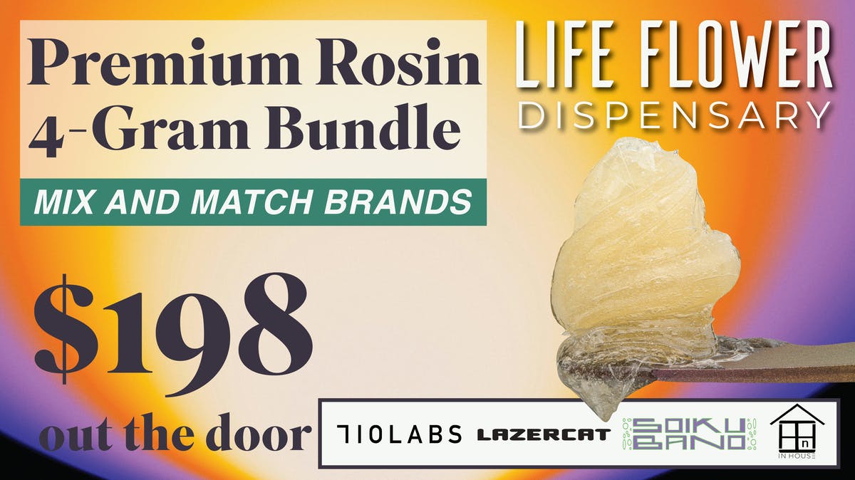 Life Flower Dispensary 4 Gram Rosin Bundle