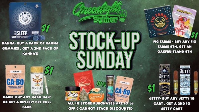 Greenlight Sylmar STOCK UP SUNDAY