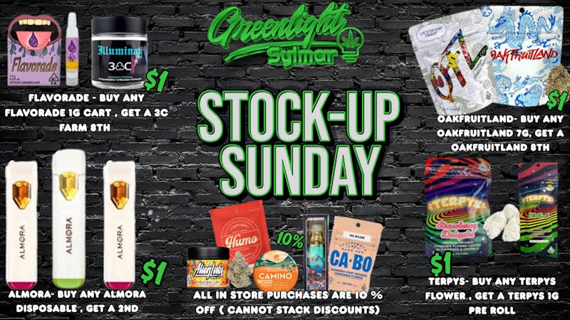 Greenlight Sylmar STOCK UP SUNDAY