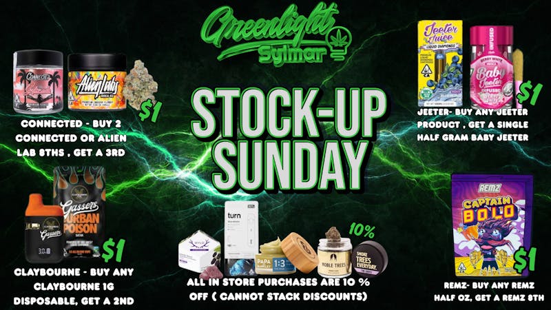 Greenlight Sylmar STOCK UP SUNDAY