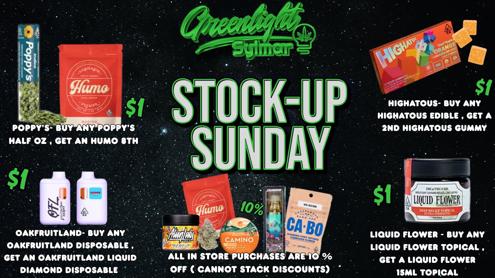 Greenlight Sylmar STOCK UP SUNDAY