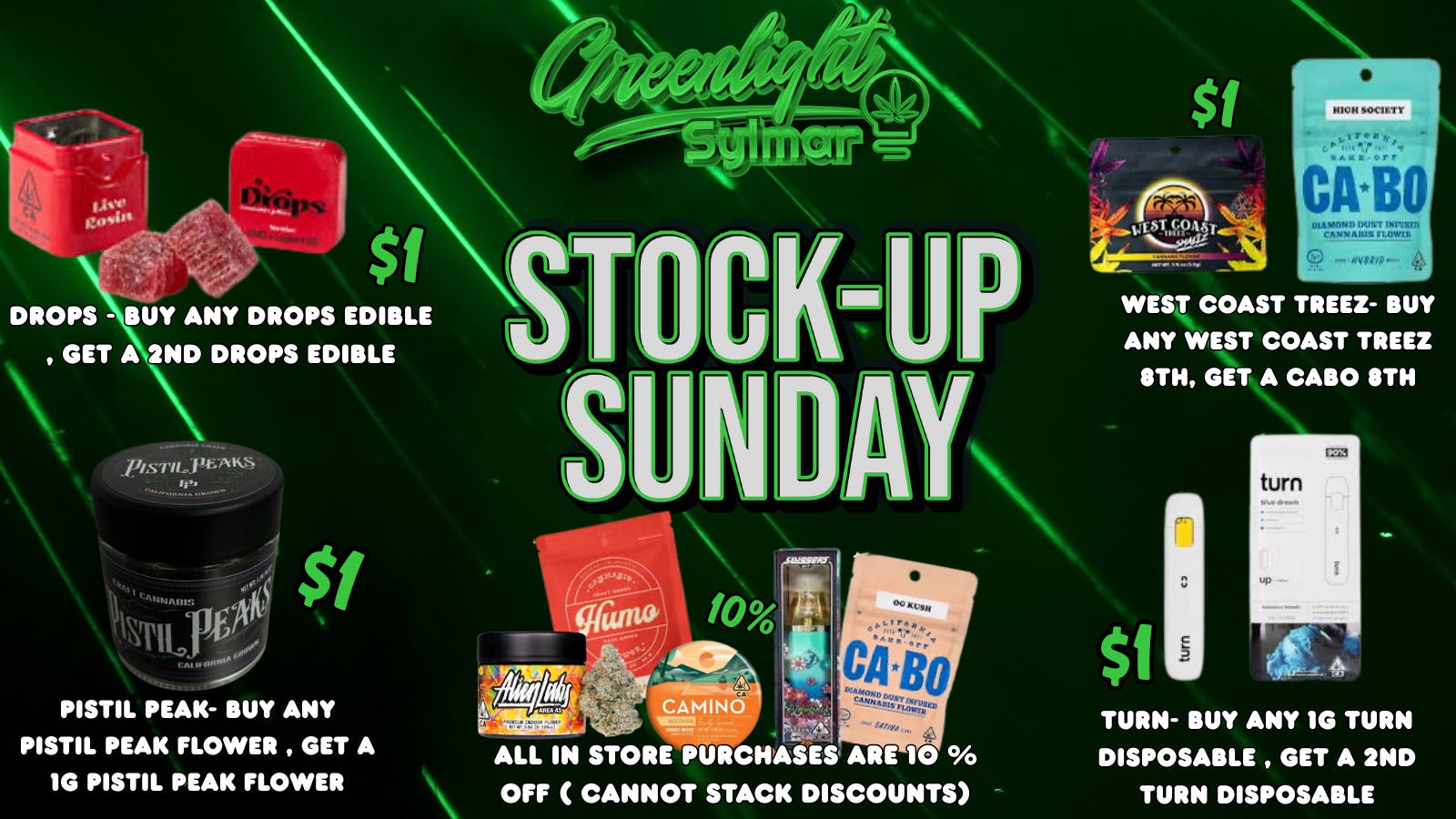 Greenlight Sylmar STOCK UP SUNDAY
