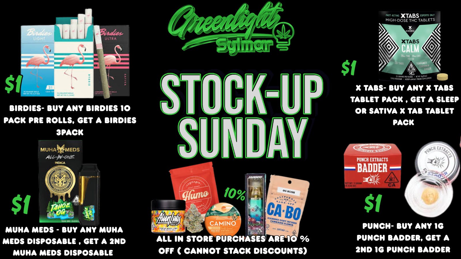 Greenlight Sylmar STOCK UP SUNDAY