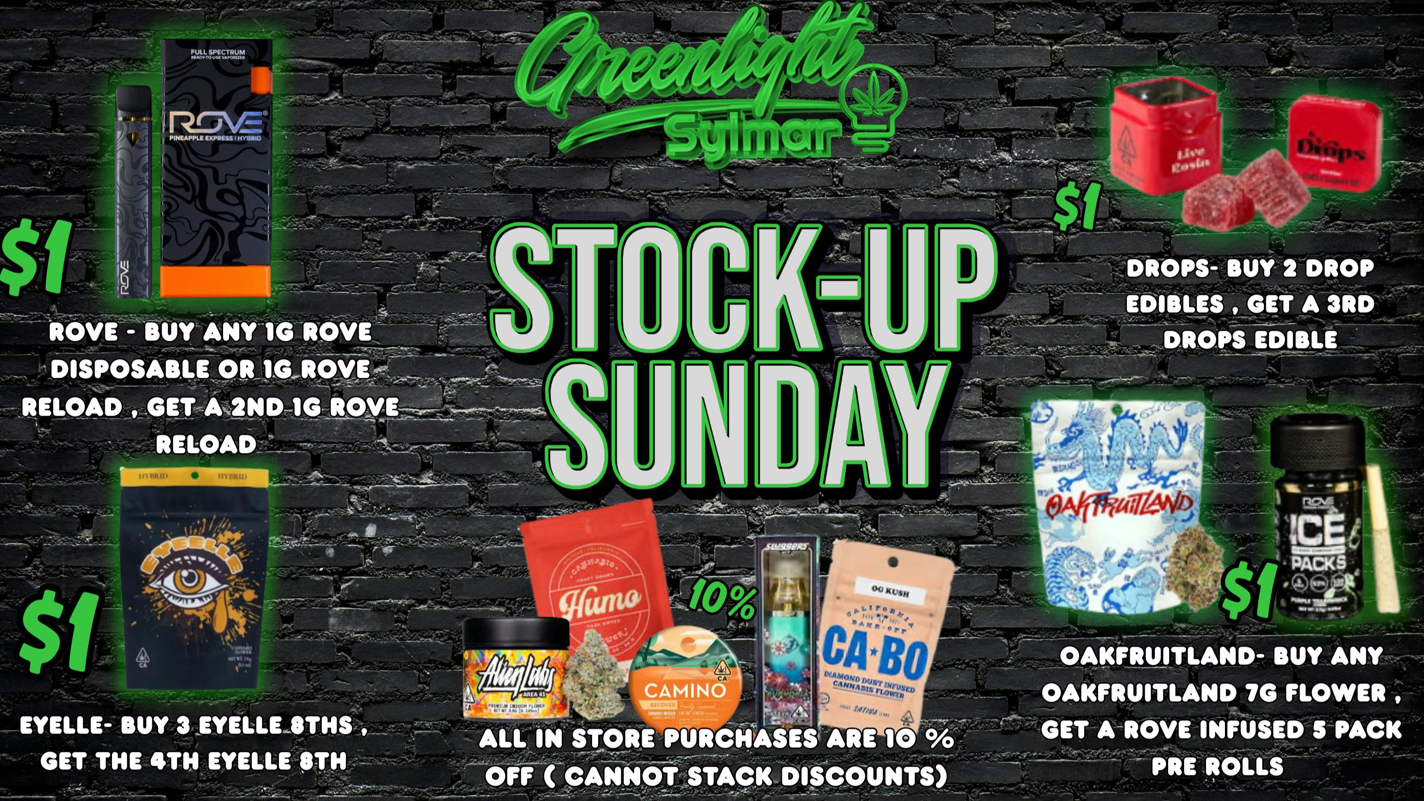 Greenlight Sylmar STOCK UP SUNDAY