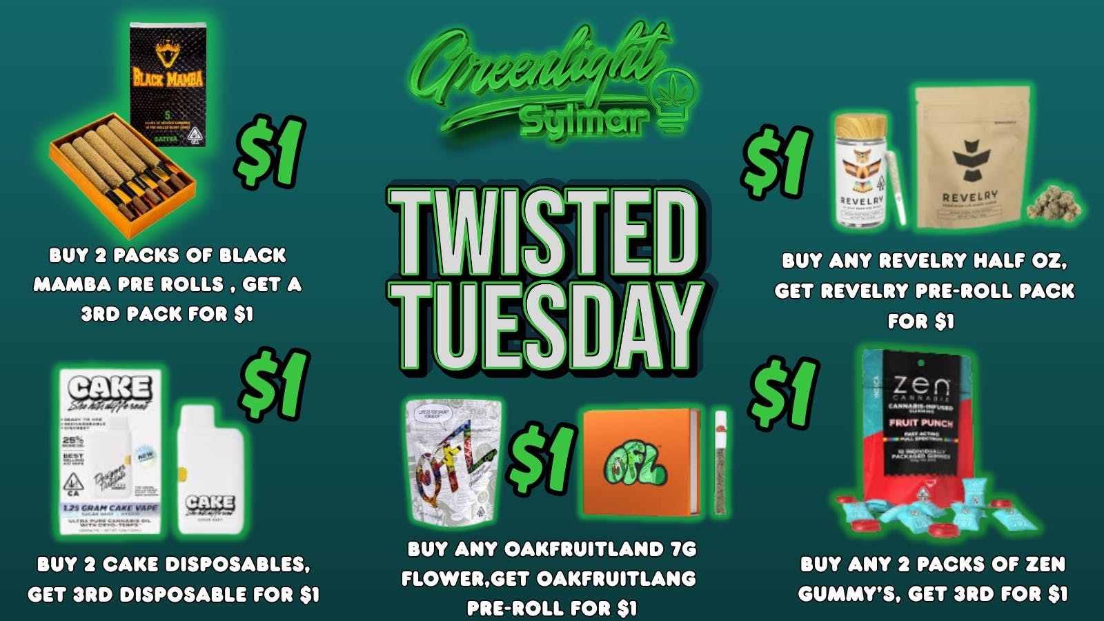 Greenlight Sylmar TWISTED TUESDAY