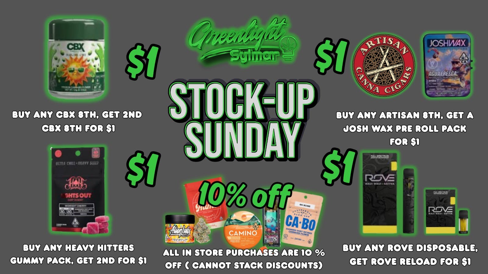 Greenlight Sylmar STOCK UP SUNDAY