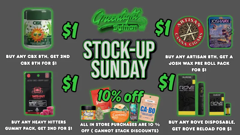 Greenlight Sylmar STOCK UP SUNDAY