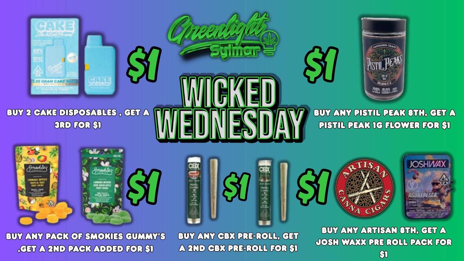 Greenlight Sylmar WICKED WEDNESDAY