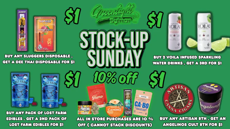 Greenlight Sylmar STOCK UP SUNDAY