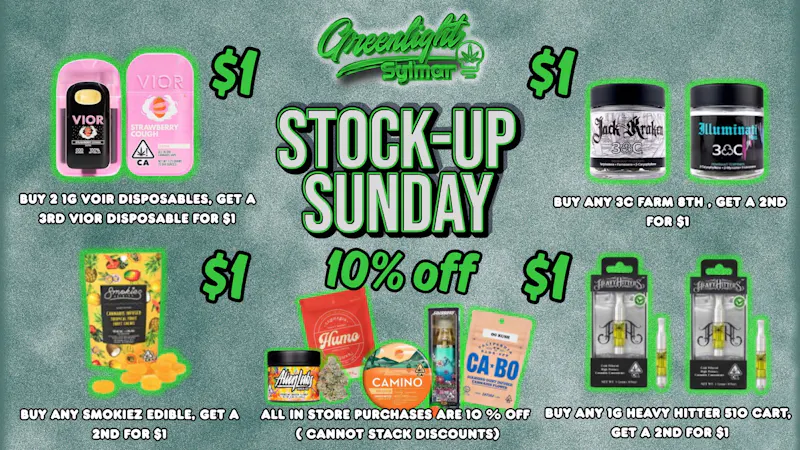 Greenlight Sylmar STOCK UP SUNDAY