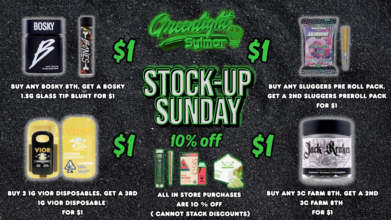 Greenlight Sylmar STOCK UP SUNDAY