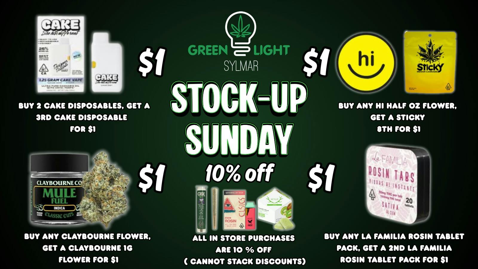 Greenlight Sylmar STOCK UP SUNDAY