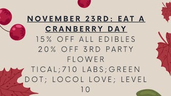 Docs Apothecary NOVEMBER 23RD: EAT A CRANBERRY DAY